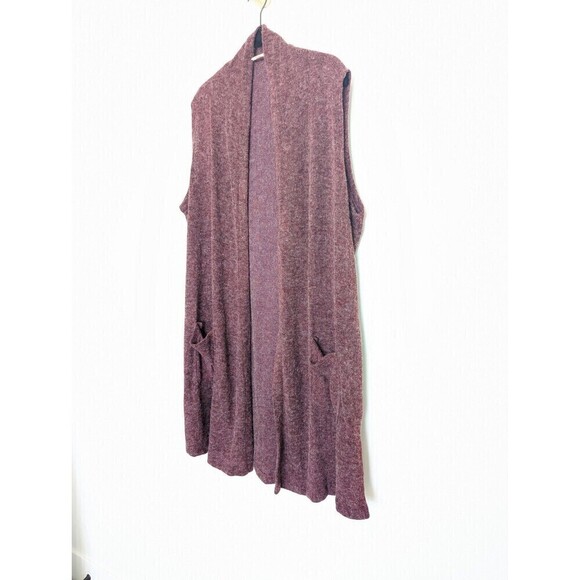 A.GAIN Angora Sweater Vest Womens Medium Burgundy - Picture 2 of 8